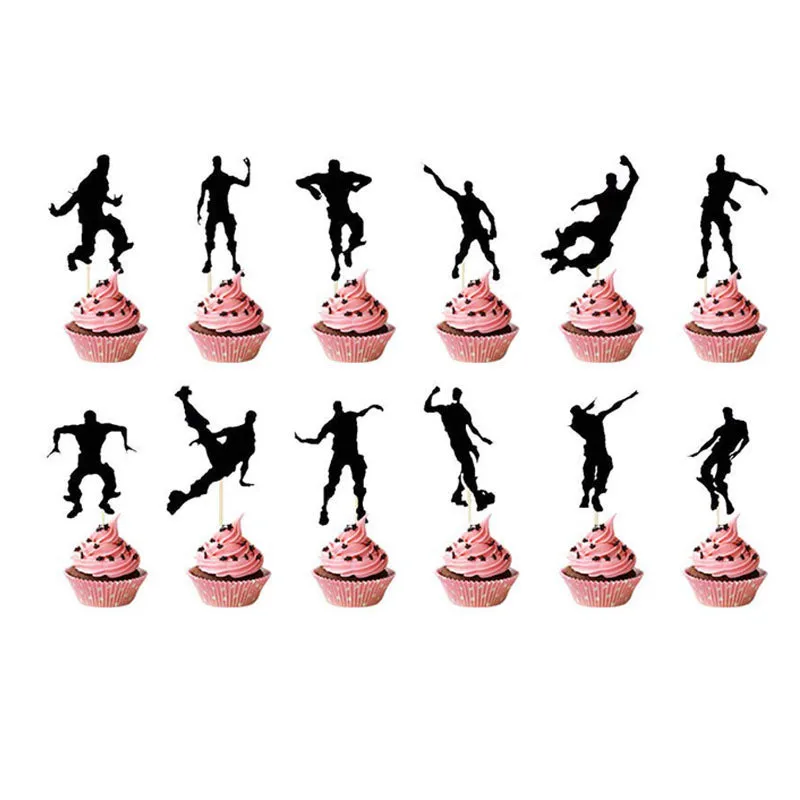 CHENN крепость Ночная тема мультфильм вечерние одноразовая посуда капкейк Топпер