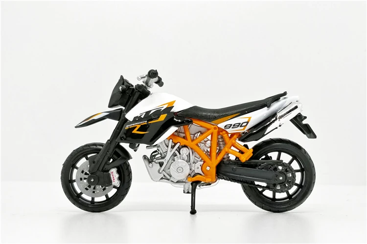 Весы Bburago 1/18 1:18 KTM 990 Supermoto R литой пластик металл мотоцикл дисплей модели детские