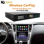 Беспроводной Apple Carplay для infiniti 2015-2019 Q50 Q60 Q50L QX50 Android авто зеркало Wi-Fi Car Play обмена потоковыми мультимедийными данными (Airplay)