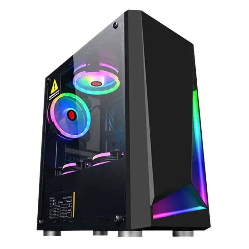 RGB чехол для игрового компьютера ПК боковой акриловый прозрачный настольного