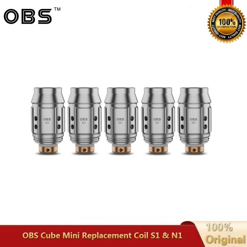 5 шт./лот оригинал OBS Cube мини сменная катушка для вейпа S1 сетчатый сердечник 0.6ohm N1