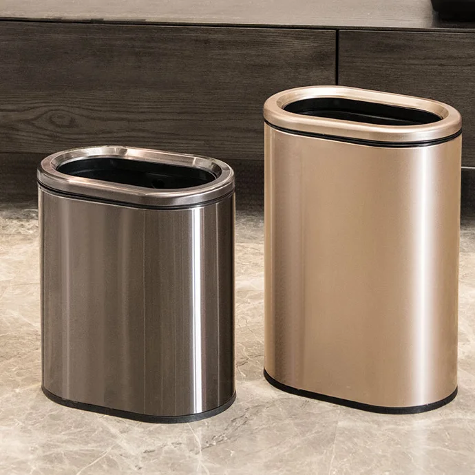 

Creative Bathroom Modern Household Waste Bin Basket Zero Waste Kitchen Bin Garbage Storage Containers Poubelle Home Life BJ50LJ