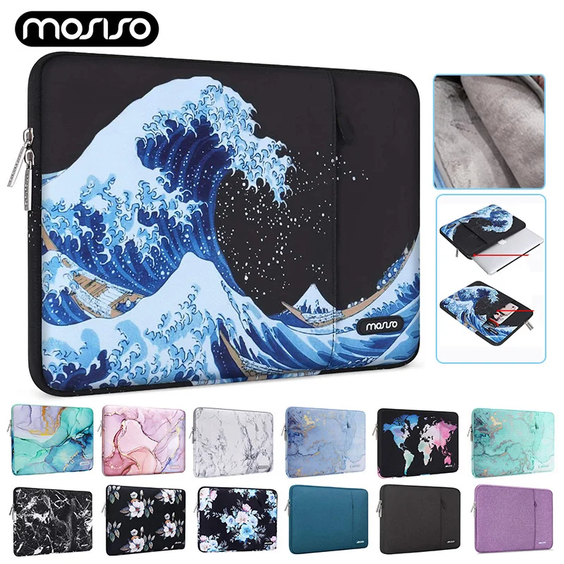 

Laptop Sleeve Bag For 2021 Macbook Air Pro 11 12 13 13.3 14 15 16 Inch Touch Bar HP Dell Women Men Fasion Notebook Cover Cases