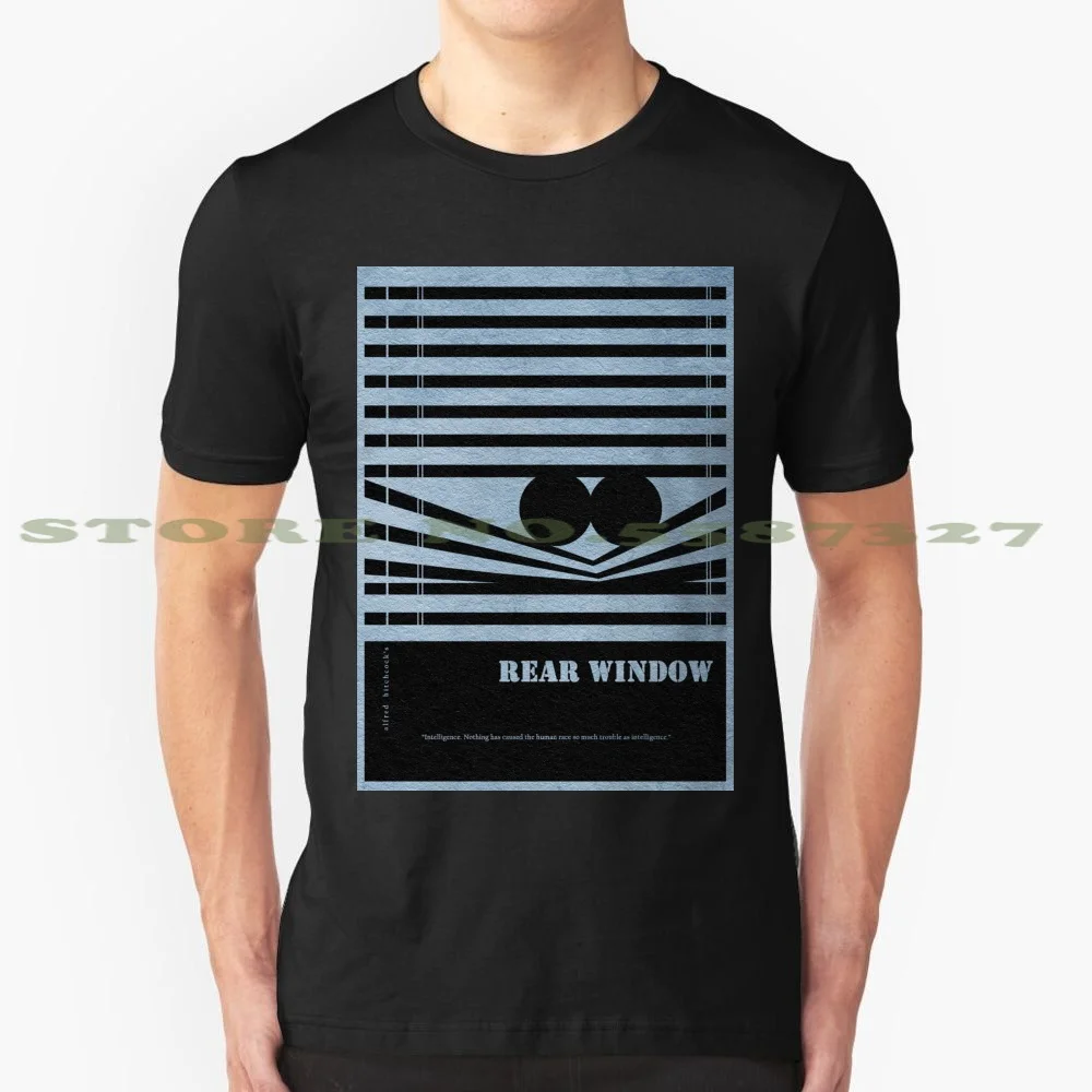Графика заднего окна на заказ забавная женская футболка Вертиго Альфред Хичкок