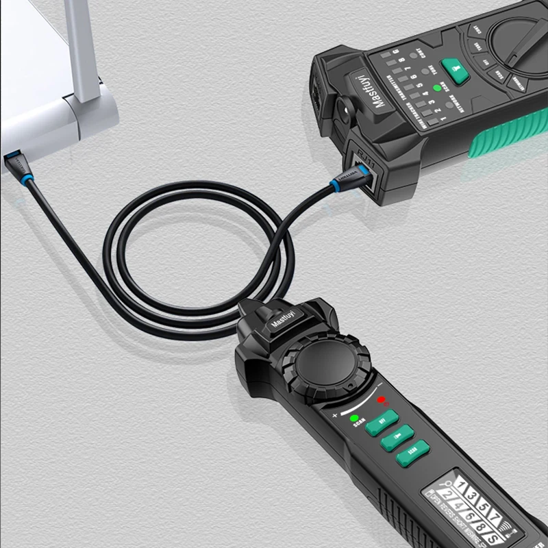 Тестовый сетевой инструмент FY8172 тестер с ЖК-дисплеем и кабелем Lan POE для