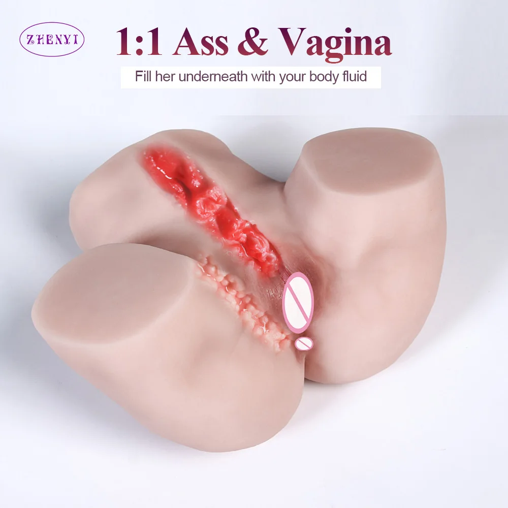 Super Realistic Vagina Sex Doll Ass Male Masturbator Artificial Anal Pocket Pussy Soft Silicone Erotic Adult Toys Shop | Красота и