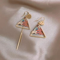 asymmetric earrings for women retro long earring personality geometric tassel earing ethnic jewelry accessories wife gift