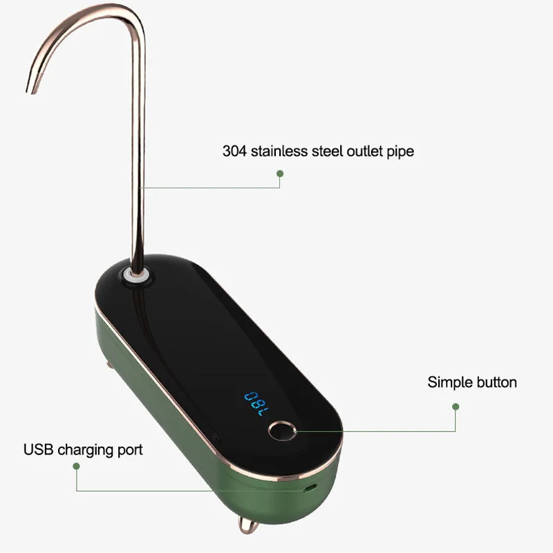 

3000mAh Smart Water Dispenser Wireless Electric Water Pump Bucket Water Pressure Drinking Bottle Tea Water Suction Wasserspender