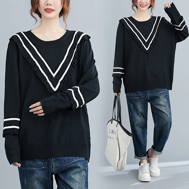 

2021spring and autumn new women's knitted sweater