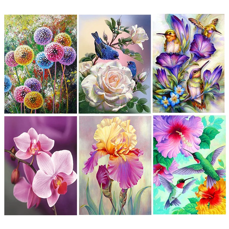 

Full Drill Mosaic Flower Diamond Embroidery home decoration 5D DIY Diamond Painting Cross Stitch Art Gift