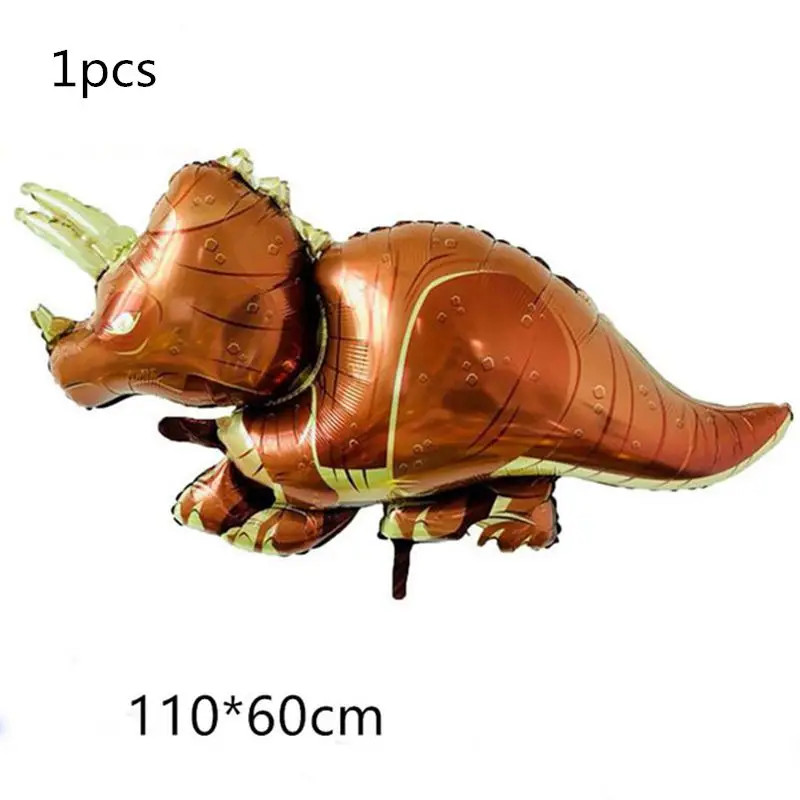 1pcs balloon 6 и 5 шт. большой динозавр фольги шарики, День подарков будущей матери день рождения Юрского мира украшения воздушный шар в форме животного дети подарок Globos - Цвет: 1pcs balloon