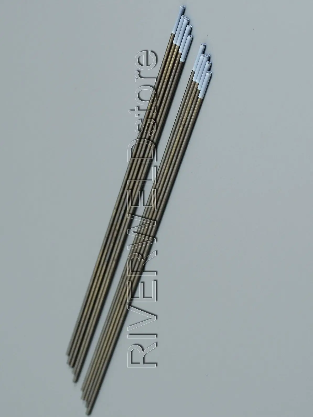 10 шт. прут вольфрамовый электрод WZ8 белый сварочный аппарат Tig 0.8% * 6 дюймов (1/16x1