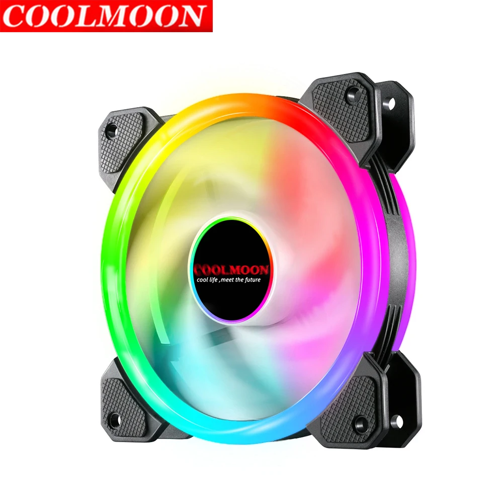 Кулер COOLMOON для ПК бесшумный охлаждающий кулер корпуса компьютера компоненты |