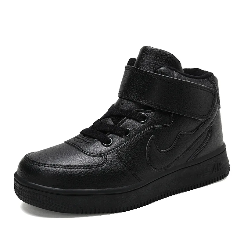 Осенние и зимние воздушные силы № 1 детская белая обувь высокие белые бархатные