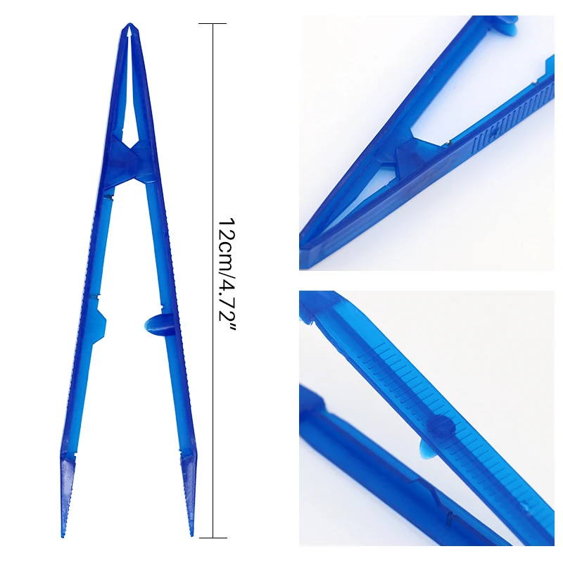 100pcs Dental Disposable Tweezers Surgical Tweezer Serrated Plastic Pincers Forceps Teeth Whitening Dentist Tools |
