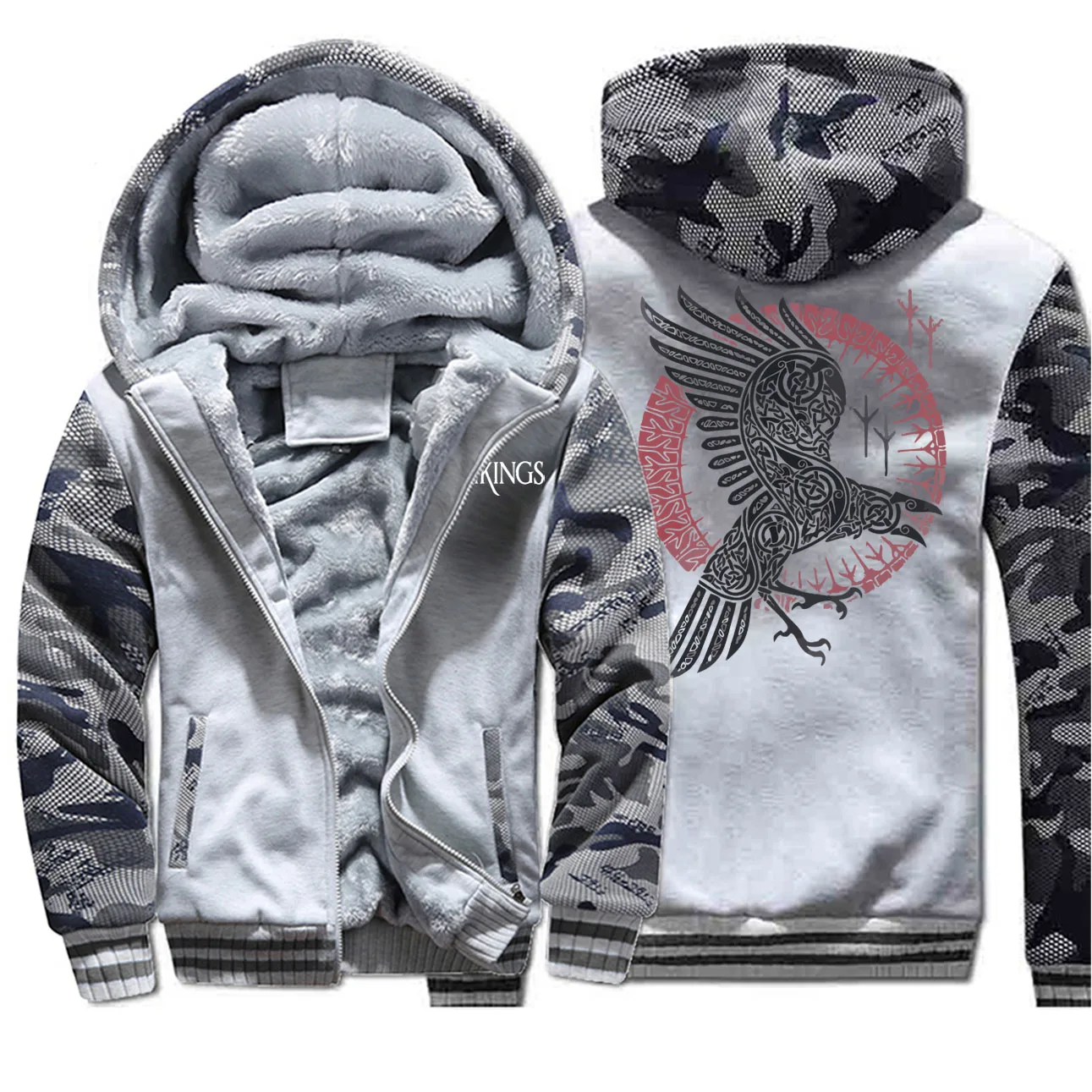 Мужская камуфляжная куртка на молнии с рисунком | одежда