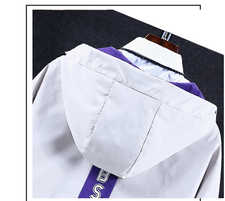 2019 осеннее пальто Мужская Весенняя бейсбольная мужская куртка с капюшоном