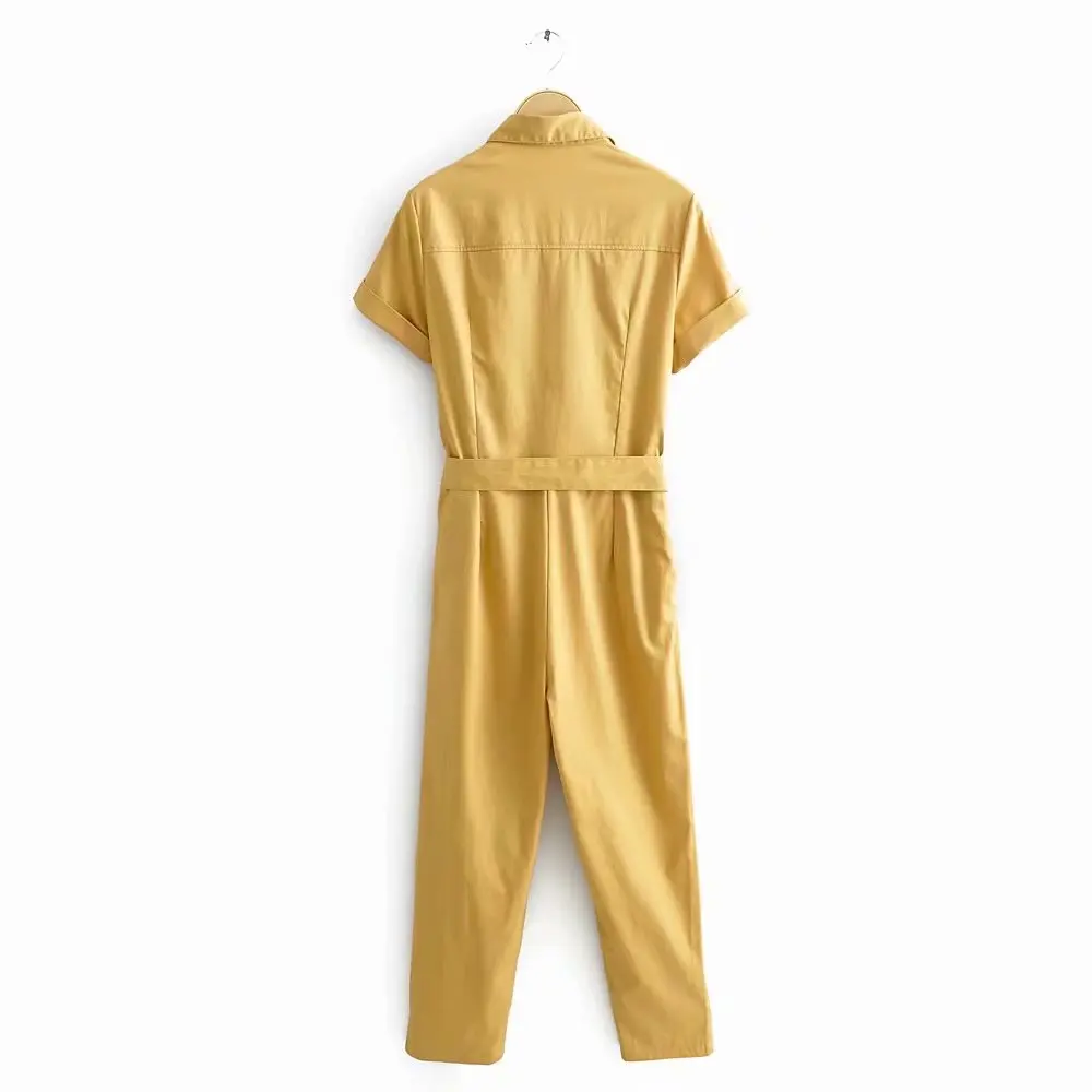 

summer women jumpsuit short sleeve plus size Rompers Fashion leopard retro jumpsuits casual loose streetwear Wide leg pants