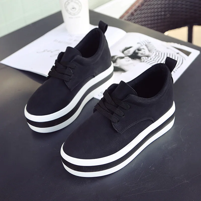 

Thick-soled British Style Platform Shoes Women 2021 Spring New Korean Sports Shoes Women Non-slip Single Shoes Women Casual
