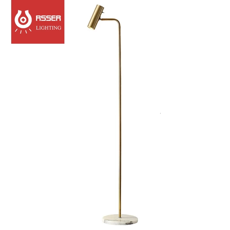 

RSSER Nordic Modern Dimmable LED Corner Floor Lamp Minimalist Foyer Bedroom Office Vertical Floor Light Home Decor Standing Lamp