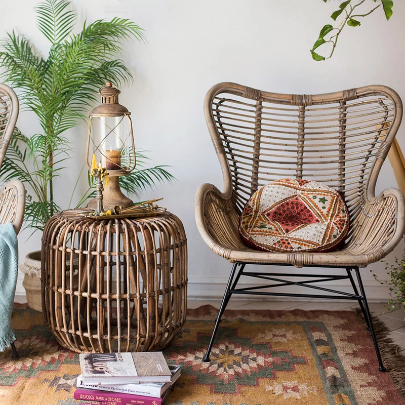 Концевые столы в стиле Юго-Восточной Азии натуральные журнальный столик из