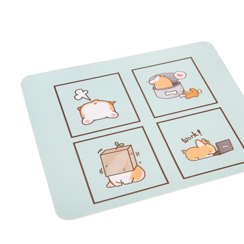 

Cute Leather Mouse Pad Waterproof Thickened Leather Non-Slip Office Desk Mat Student Ins Style Mice Mat Cute Mouse Pad