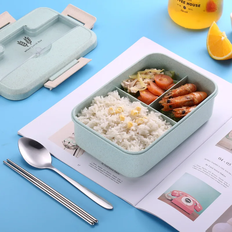 

Lunch Box For Kids With Compartment 304 Stainless Steel Bento Box Leak-proof Food Container Dinnerware Japanese Kichen Accessory