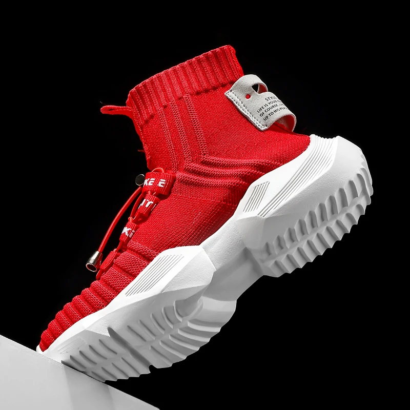 

Sock Sneakers Men Knit Breathable Women Running Shoes High Top Unisex Walking Shoe for Big Kids Jogging Trainers Socks Boots