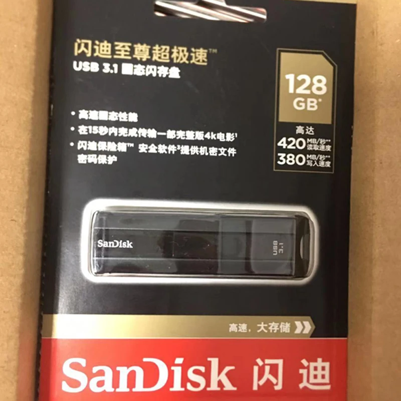 SanDisk EXTREME PRO USB 3 1 твердотельный накопитель 64 гб 128 256 гб|USB флэш-накопители| |