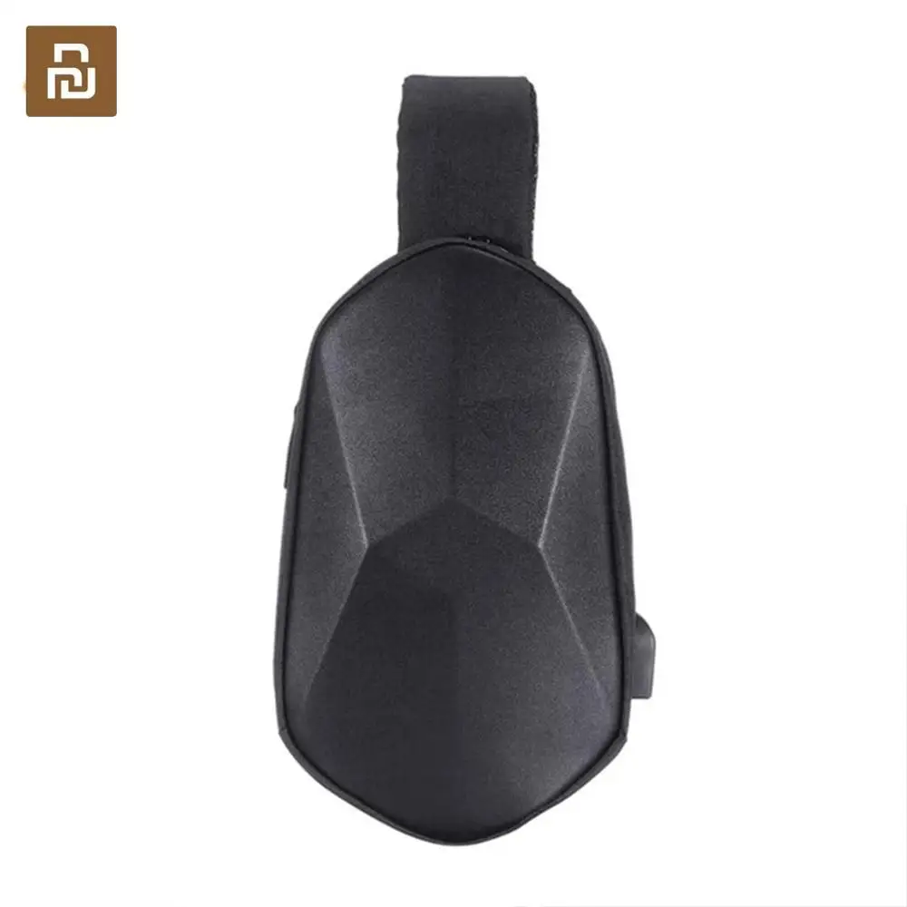 

New Youpin BEABORN Polyhedron PU Backpack Cool Bag Waterproof Fashion Leisure Sports Chest Pack Bags For Travel Camping