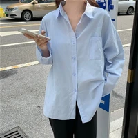 cheap wholesale 2021 spring summer autumn new fashion casual ladies work women blouse woman overshirt female ol fy8125