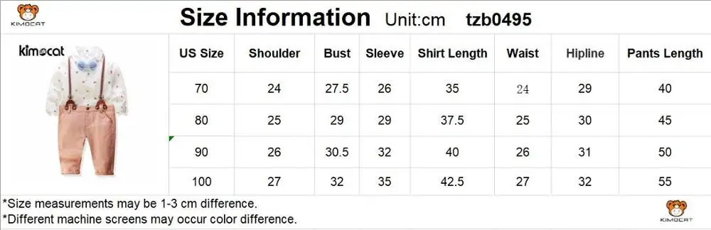 Kimocat Boys Clothing Set Newborn Clothes Shirt With Bow Baby Lomg Sleeve Spring Autumn Born |