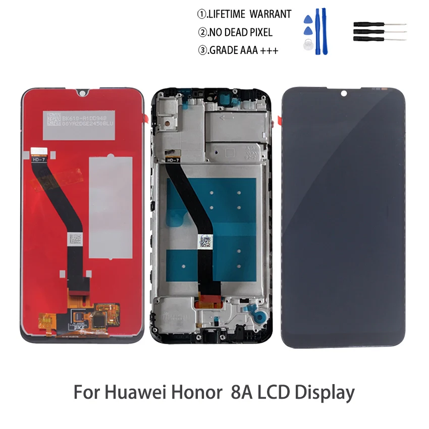 Оригинальный дисплей для huawei Honor 8A JAT L29 ЖК + сенсорный экран в сборе запасные части