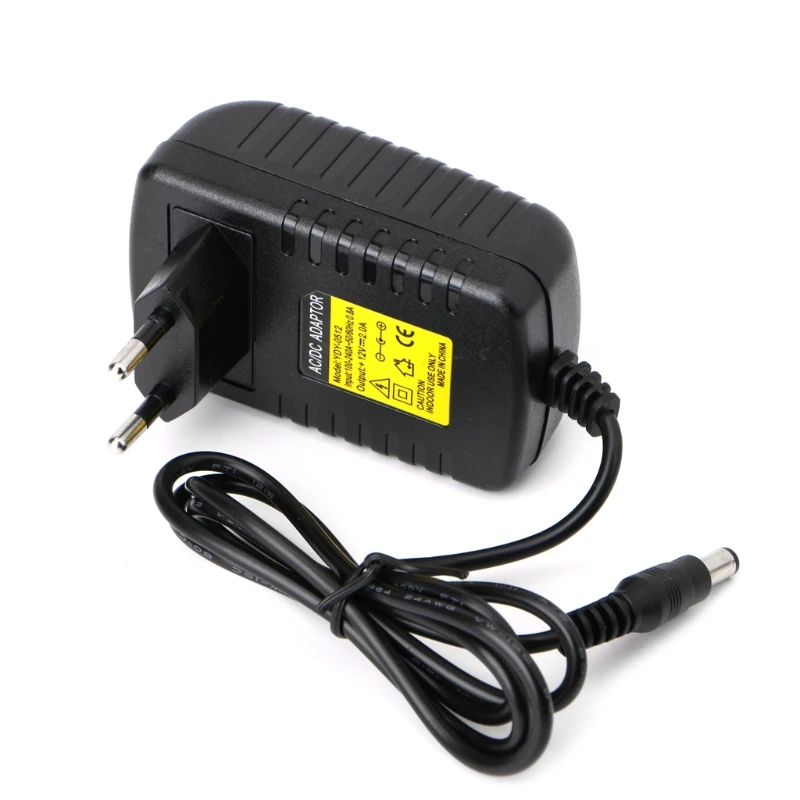 AC 100 240V to DC 12V 2A импульсный источник питания адаптер вилка европейского