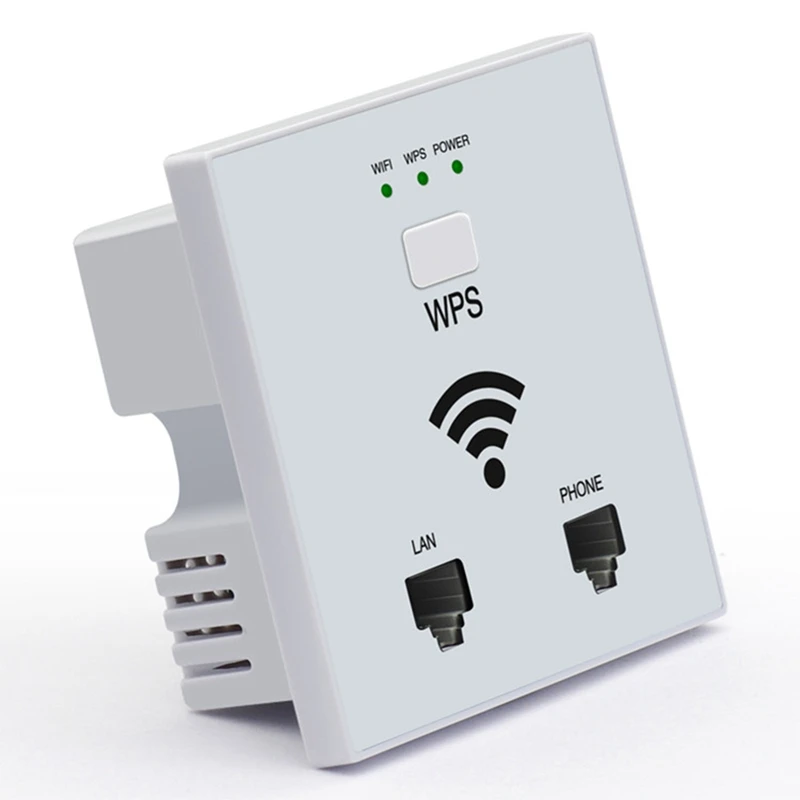 300 Мбит/с в стене WiFi точка доступа Беспроводная розетка AP для отеля проект