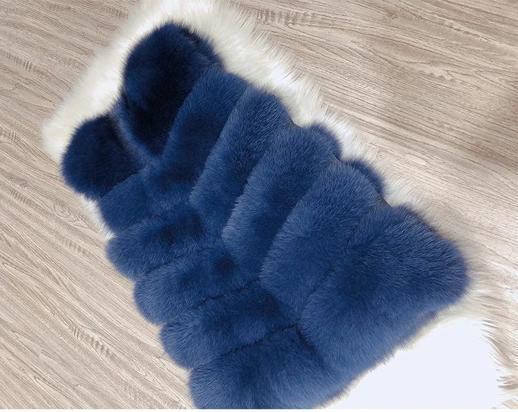 new real natural whole fur six-section fox vest ladies winter long warm fashion vest