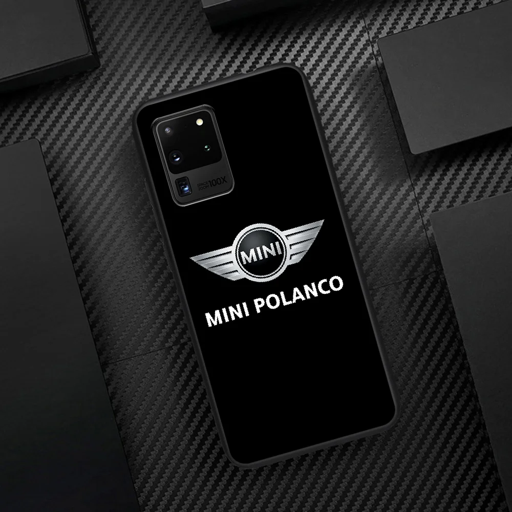 

Mini Cooper Car Logo Phone Case Cover Hull For Samsung Galaxy S 6 7 8 9 10 e 20 Edge Note 8 9 10 Plus black Funda Luxury Coque