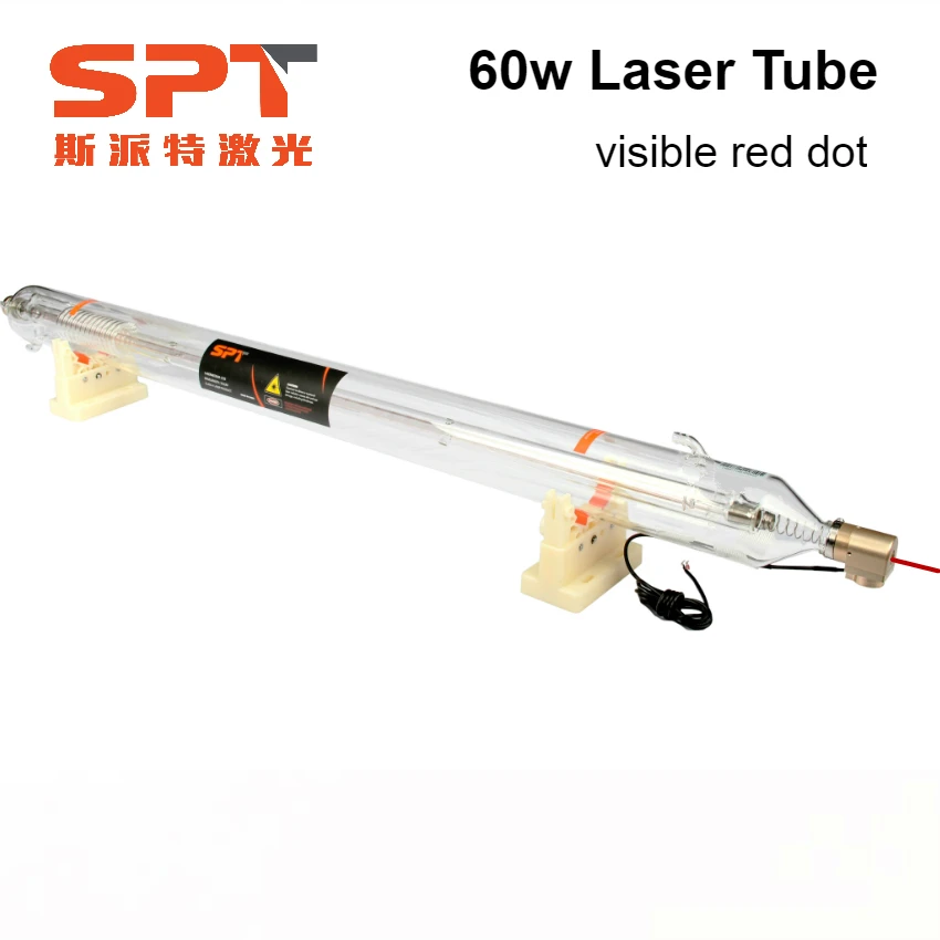 Высокое качество видимая 60 Вт лазерная трубка красная точка лазер 10 месяцев