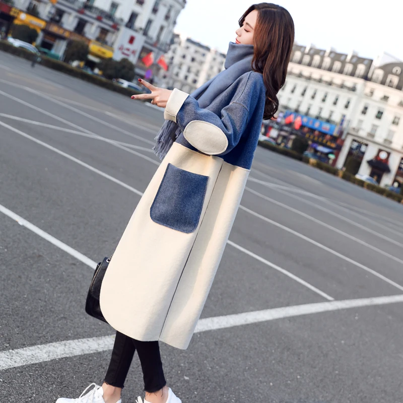 Новинка 2021 женские зимние длинные пальто YASUGUOJI элегантное модное дизайнерское с