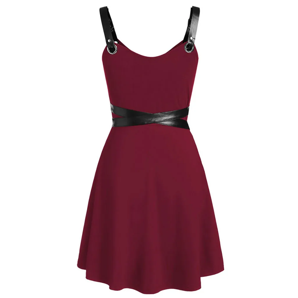 WOMAIL женское платье большого размера крутое однотонное Бандажное с неровным