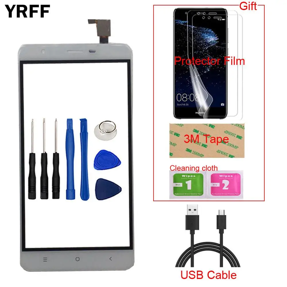 

5.5'' Mobile Touch Screen TouchScreen For Oukitel U15 Pro Touch Screen Front Glass Digitizer Panel Tools Protector Film