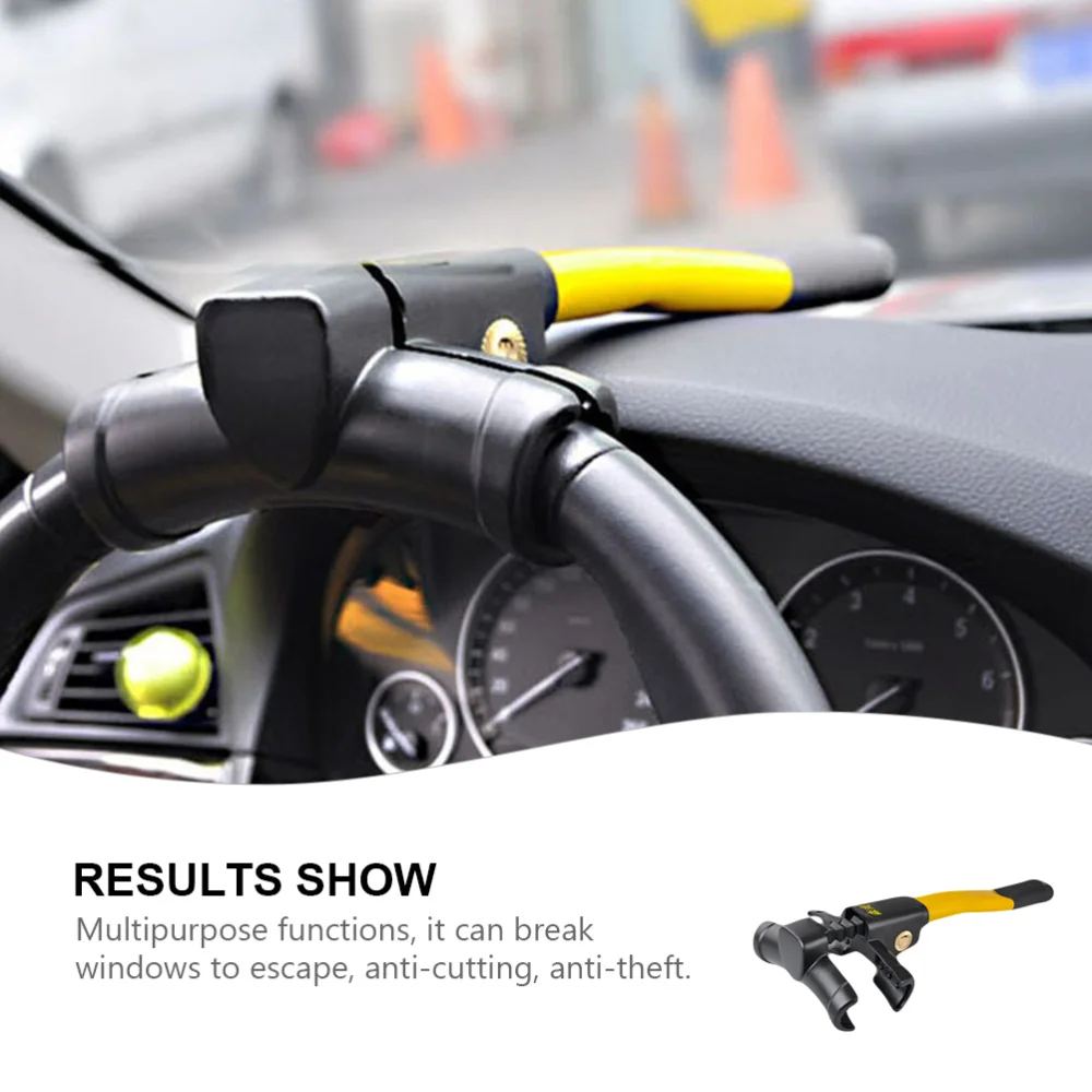 

1 Pc Novel Steering Sheel Lock Convenient Trolley Theft-proof Lock (Yellow)