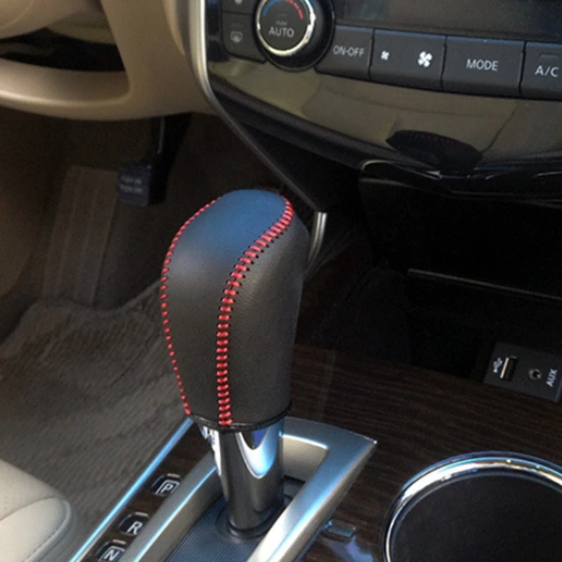 

Auto Leather Car Gear Head Shift Knob Cover for Golf 6 7 MK6 MK7 DSG Tiguan BORA Passat B7 Tiguan Touran