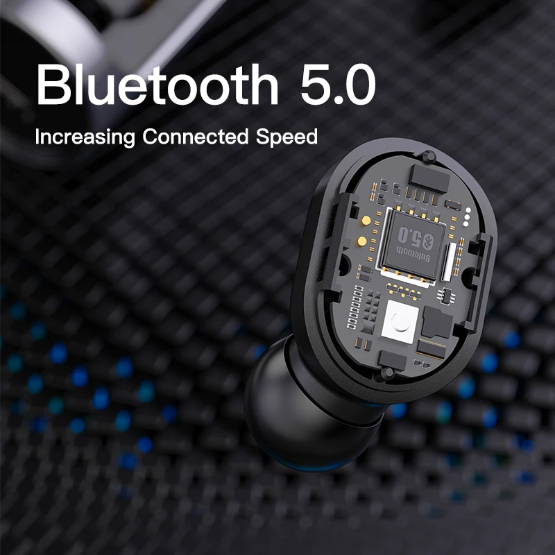 Беспроводные наушники TWS с поддержкой Bluetooth 5 0 Спортивная мини гарнитура для бега