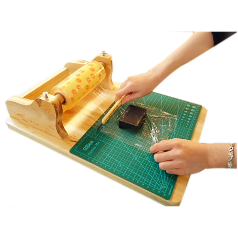 Pel&iacute;cula de envoltura de jab&oacute;n de PVC el&aacute;stica, rollo de envoltura de jab&oacute;n hecho a mano, ancho de 10cm, 15cm y 20cm-3