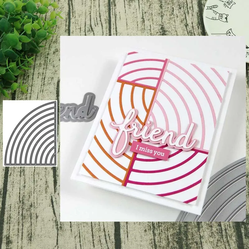 2020 Радужный фон металлические Вырубные штампы для скрапбукинга рукоделия