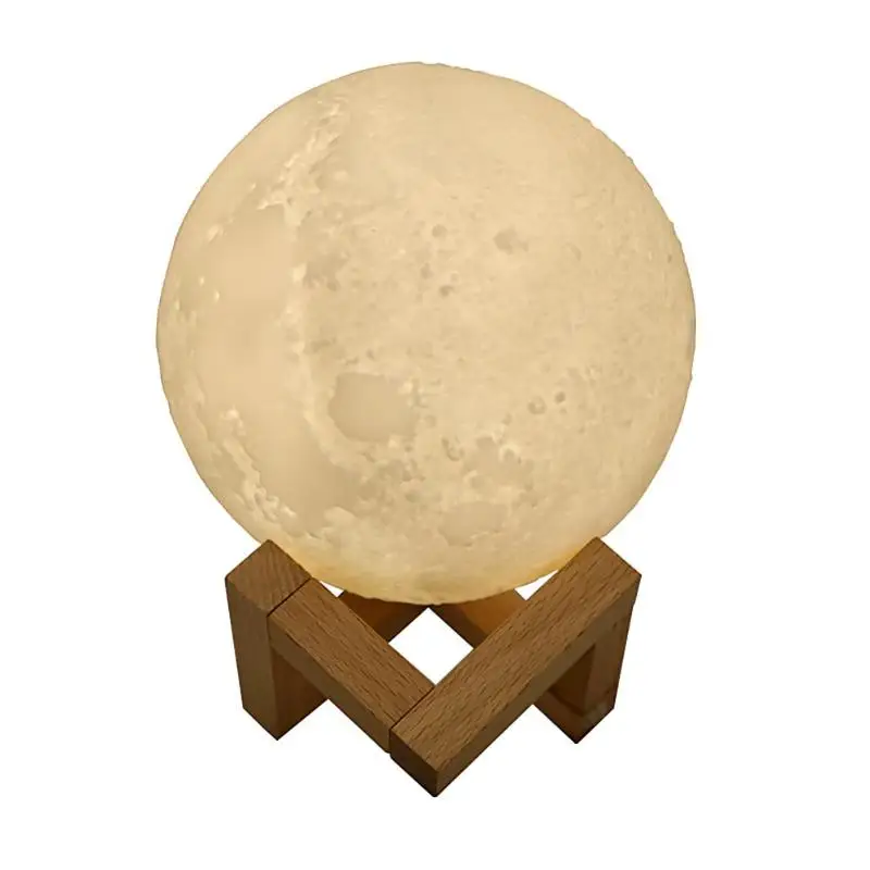 USB Rechargeable 880mL Air Humidifier 3D Moon Lamp Aroma Essential Oil Diffuser Purifier Liquid Freshen Night Light For Home | Дом и сад