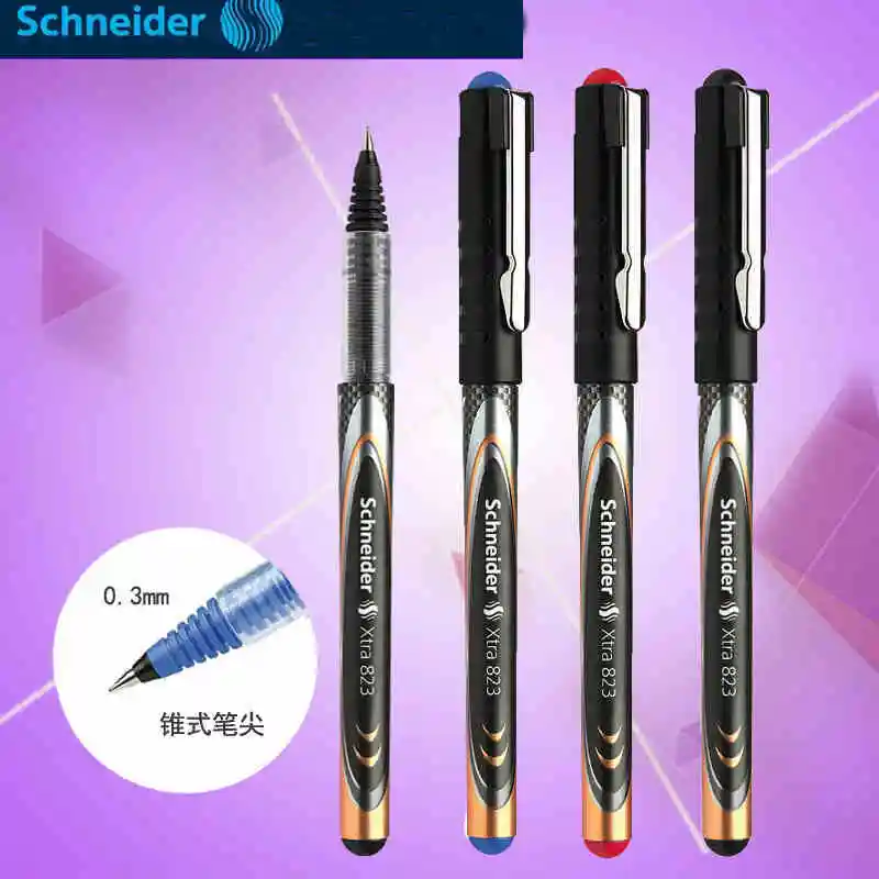 3 шт. гелевые ручки Schneider Xtra 823 шариковые для подписей студентов 0 мм