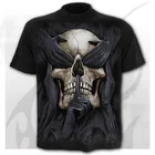Camiseta negra с 3d принтом для мужчин, camisa переключающаяся в стиле панк-рок, хип-хоп, уличная летняя одежда, 6XL, nuev