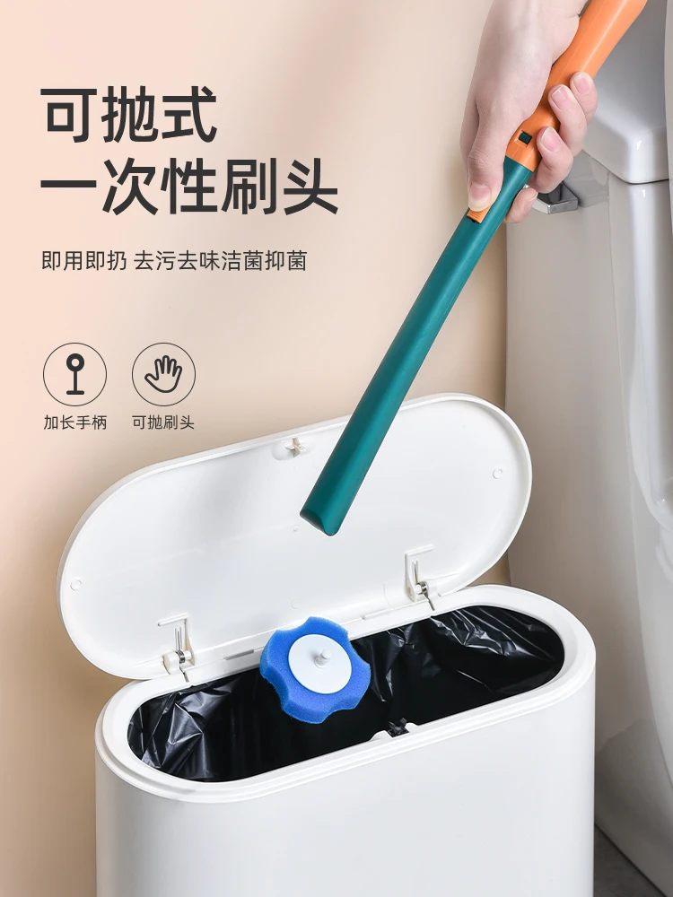

Creative Disposable Toilet Brush Long Modern Simple Bathroom Toilet Brush Household Brosse Toilette Bathroom Accessories DA60MTS